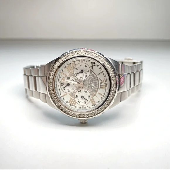 Guess | Accessories | Guess Silver Rhinestone Watch | Poshmark display picture 1